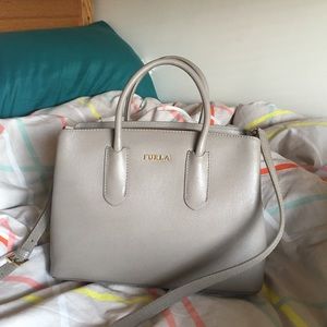 FURLA gray medium tote